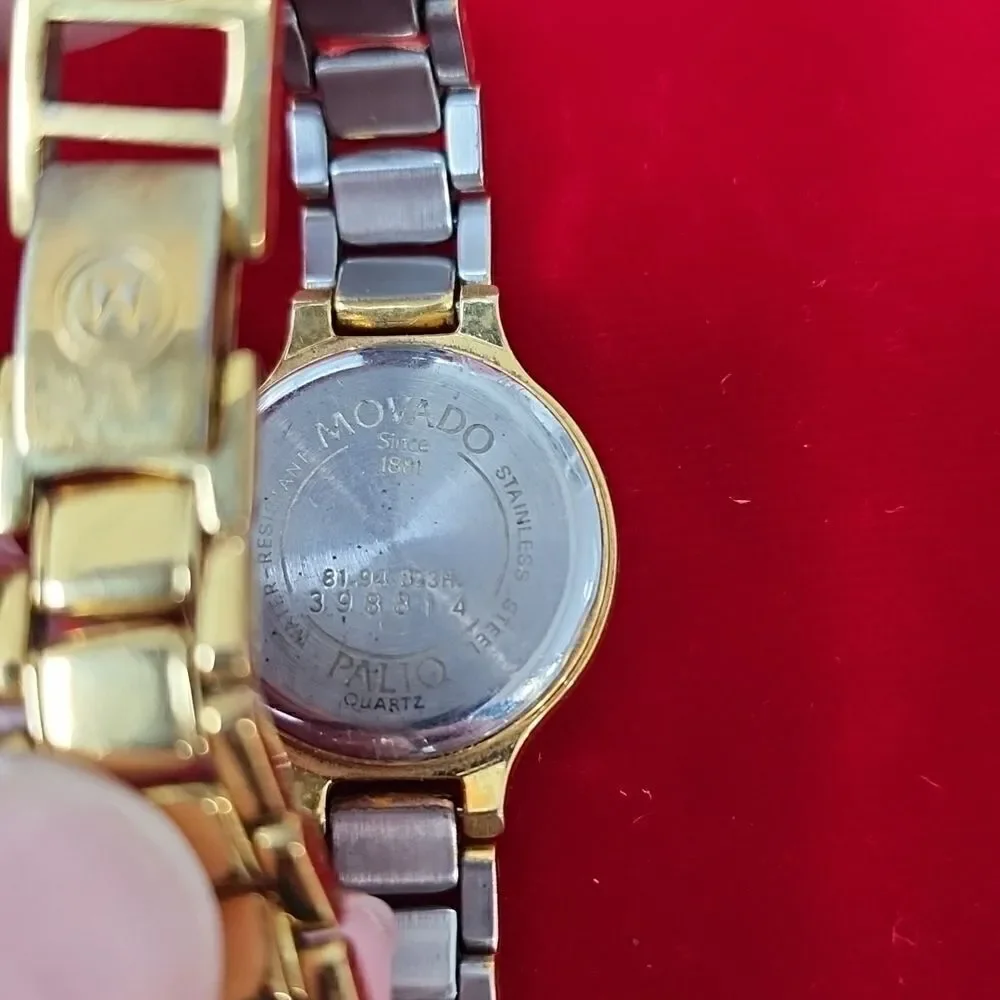 Authentic ladies Movado Vintage Palio Gold & stainless Quartz Wrist Watch